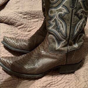 Dan Post Brown Western Boots with Silver Accents
